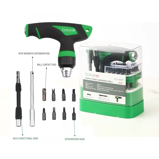 Baku 36 in 1 Multi-Function Magnetic Precision Screwdriver Set Ba-3037